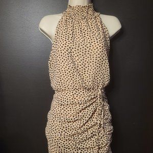 Sexy black and tan dress